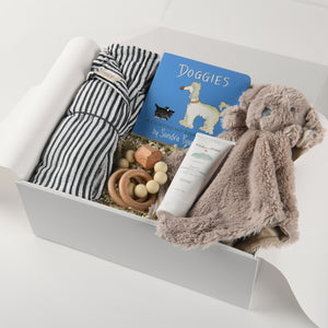 curated_gift_box_new_baby_boy_muslin_blanket_lovey_book_teether_diaper_cream_2